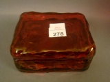 Consolid. Cranberry Flash Catalonian Cigarette Box Covered Cigarette Box