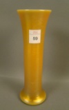 Kew Blas? Gold Iridised Cylinder Vase Orange/MG Measures 8 1/4