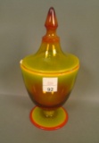 Co-Op Flint Sunset Cathederal Top Candy Jar Measures 9
