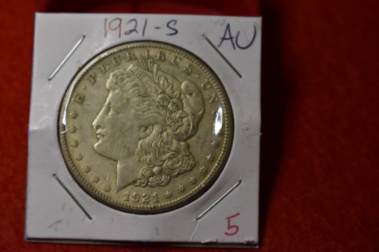 1921-S Morgan Dollar AU