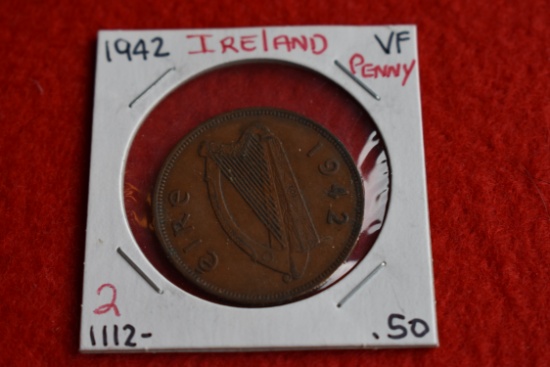 1942 Ireland Penny VF