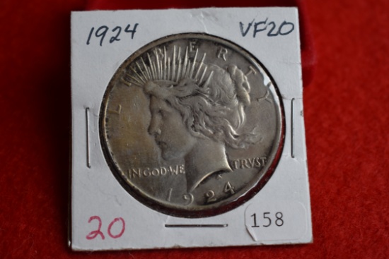 1924 Peace Dollar VF
