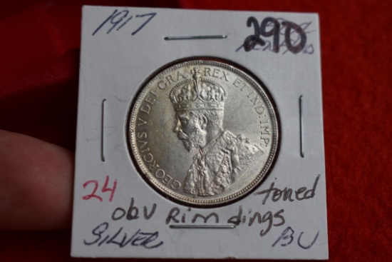 1917 Newfoundland 50 Cents BU