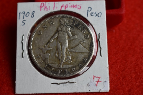 1908S Philippines One Peso