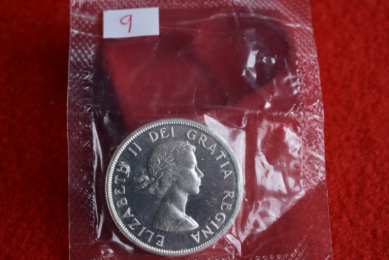 1963 Canadain Silver Dollar Bu