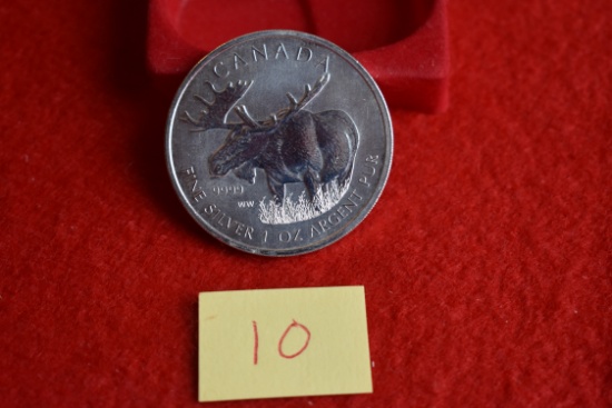 2012 Canadian 5 Dollar Moose - 1oz Silver