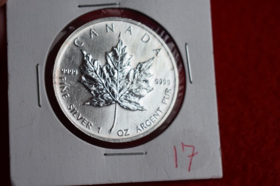 1999 Canadian Silver Maple Leaf - 1oz Silver