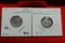 1945 & 1957 Canadian Dimes 80%