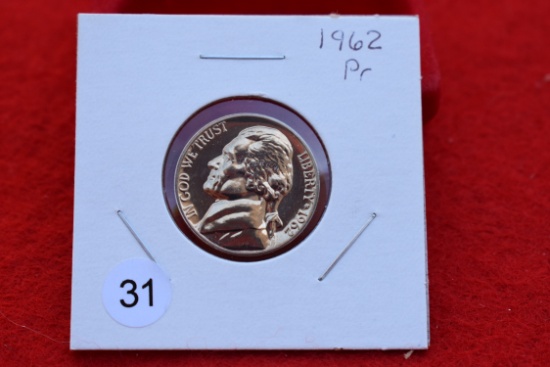 1962 Proof Jefferson Nickel