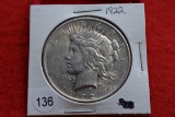 1922 Peace Dollar Xf/au