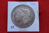 1921 Morgan Dollar Au