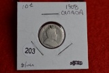 1908 Canadian Dime