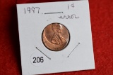 1997 Mint Error Off Center Lincoln Cent