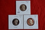 3 - Proof Washington Quarters; 80-s, 84-s, 85-s