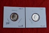 2 - 1965 Roosevelt Dimes Ms-65