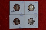 4 - Proof Jefferson Nickels; 82-s, 84-s, 87-s, 06-s