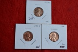 1953-d, 1955-d, 1956 Lincoln Cents Bu