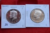 2 - 1972-s Proof Kennedy Halves