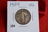 1929 Standing Liberty Quarter Vg