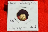 2000 Liberia Gettysurg $10 Gold