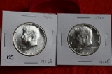 2 - 1965 Kennedy Halves Ms65