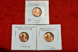 1957, 1957-d, 1958-d Lincoln Cent Bu