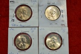 09-p, 09-d, 10-p, 10-d Sacagawea Dollars Bu