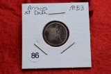 1853 Seated Dime Arrows