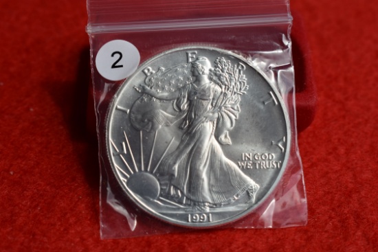 1991 Silver Eagle 1oz. Bu