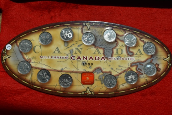 1999 Millennium Canadian Quarter Set