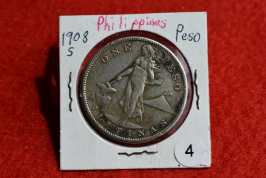 1908-s Philippines Peso