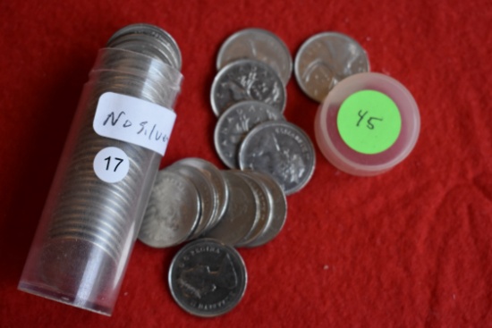 Roll Of Canadian Quarters - No Silver
