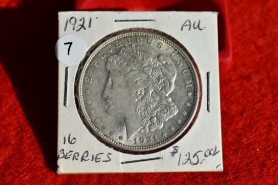 1921 Morgan Dollar Au