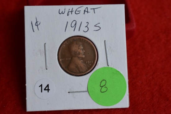 1913s Wheat Cent