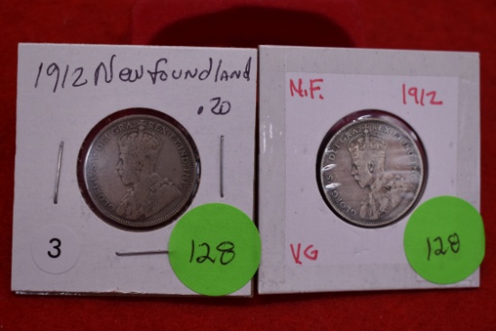 2 - 1912 Newfoundland 20 Cents - Vg