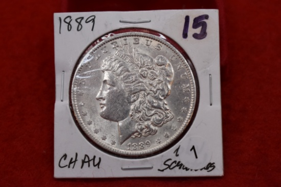 1889 Morgan Silver Dollar - Ch Au