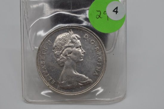 1966 Canadian Silver Dollar - Bu