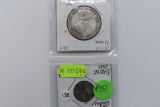 1917c Newfoundland 50 Cents & 1957 Canadian Quarter