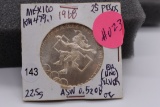 1968 Mexican Silver 25 Pesos - Unc