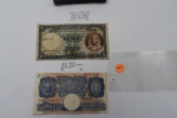 1942 Egypt 1 Pound Semi-rare & 1940 G.B. 1 Pound Currency
