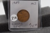 1929 Wheat Cent - Unc