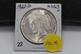 1922d Peace Dollar - Ms63+