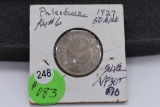 1927 Palenstine 50 Mils