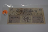 1945 Netherlands 10 Gulden