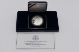 2002 Us Military Academy Comm. Silver Dollar Proof