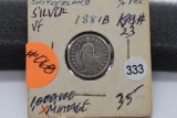 1881 Switzerland Silver 1/2 Franc