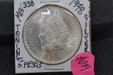1948 Mexican Silver 5 Pesos - Bu