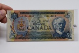 1972 Canadian $5 Note