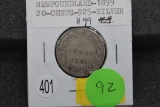1899 Newfoundland 20 Cents