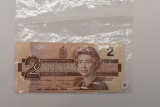 1986 $2 Canadian Note